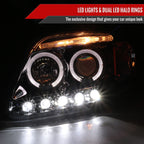 1997-2004 Ford F-150 / 1997-2002 Expedition Dual Halo Projector Headlights (Chrome Housing/Clear Lens)