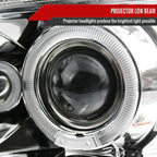 1997-2004 Ford F-150 / 1997-2002 Expedition Dual Halo Projector Headlights (Chrome Housing/Clear Lens)