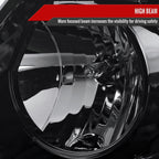 1997-2004 Ford F-150 / 1997-2002 Expedition LED C-Bar Projector Headlights (Jet Black Housing/Clear Lens)