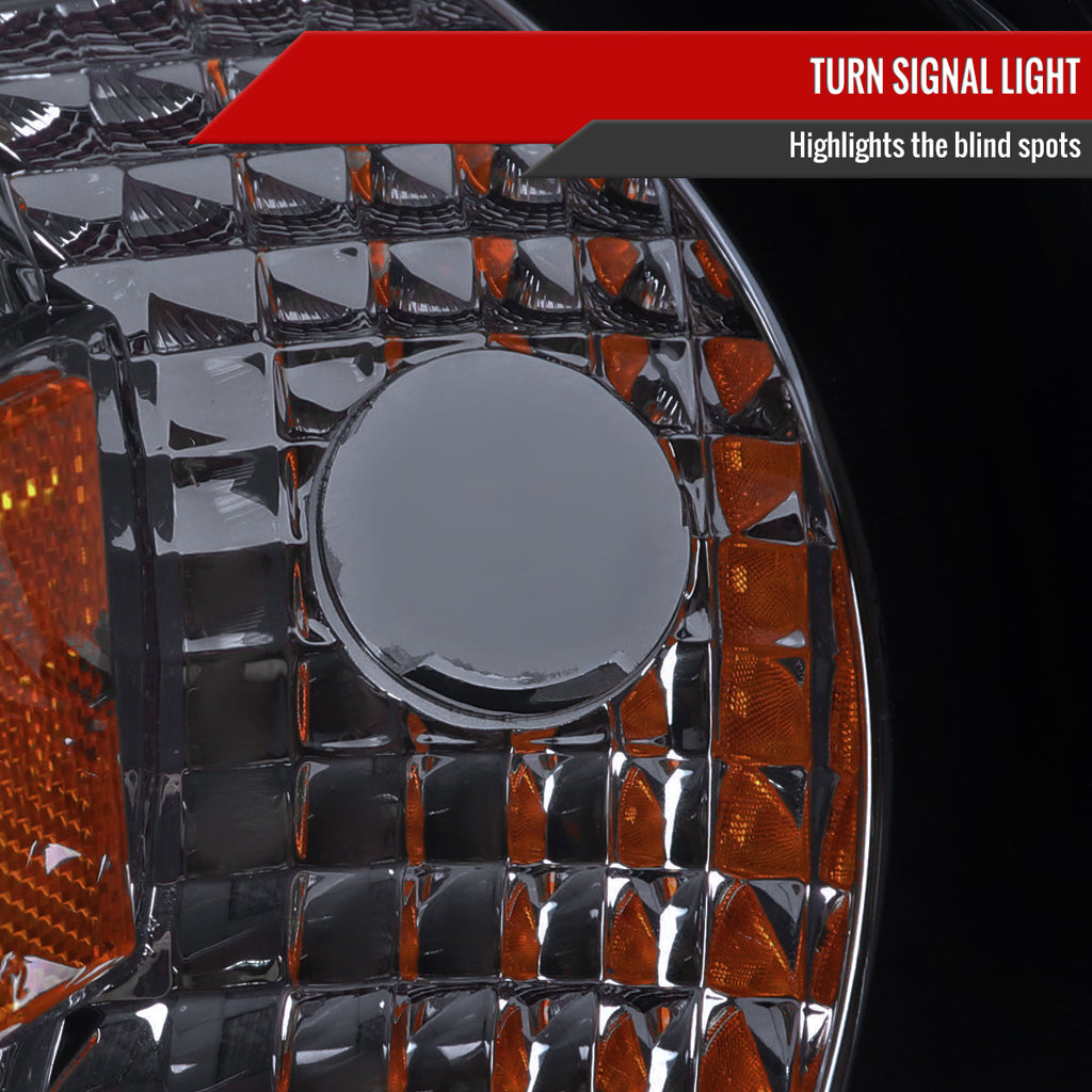 1997-2004 Ford F-150 / 1997-2002 Expedition LED C-Bar Projector Headlights (Glossy Black Housing/Smoked Lens)