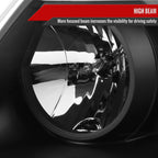 1997-2004 Ford F-150 / 1997-2002 Expedition LED C-Bar Projector Headlights (Black Housing/Clear Lens)