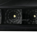 1997-2004 Ford F-150 / 1997-2002 Expedition Projector Headlights w/ SMD LED Light Strip (Matte Black Housing/Clear Lens)