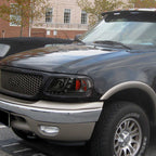 1997-2004 Ford F-150 / 1997-2002 Expedition Projector Headlights w/ SMD LED Light Strip (Matte Black Housing/Clear Lens)
