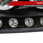 1997-2004 Ford F-150 / 1997-2002 Expedition Dual Halo Projector Headlights (Matte Black Housing/Clear Lens)