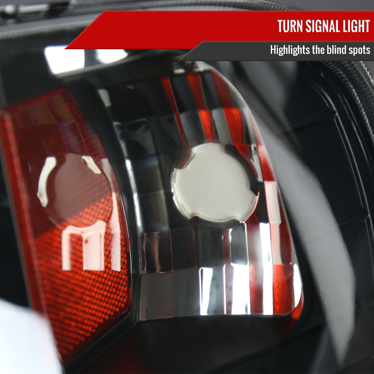 1997-2004 Ford F-150 / 1997-2002 Expedition Projector Headlights w/ SMD LED Light Strip (Black Housing/Smoked Lens)