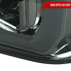2008-2010 Ford F-250 F-350 F-450 LED C-Bar Projector Headlight (Chrome Housing/Smoked Lens)