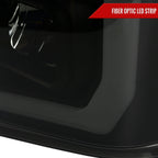 2008-2010 Ford F-250 F-350 F-450 LED C-Bar Projector Headlight (Black Housing/Smoked Lens)