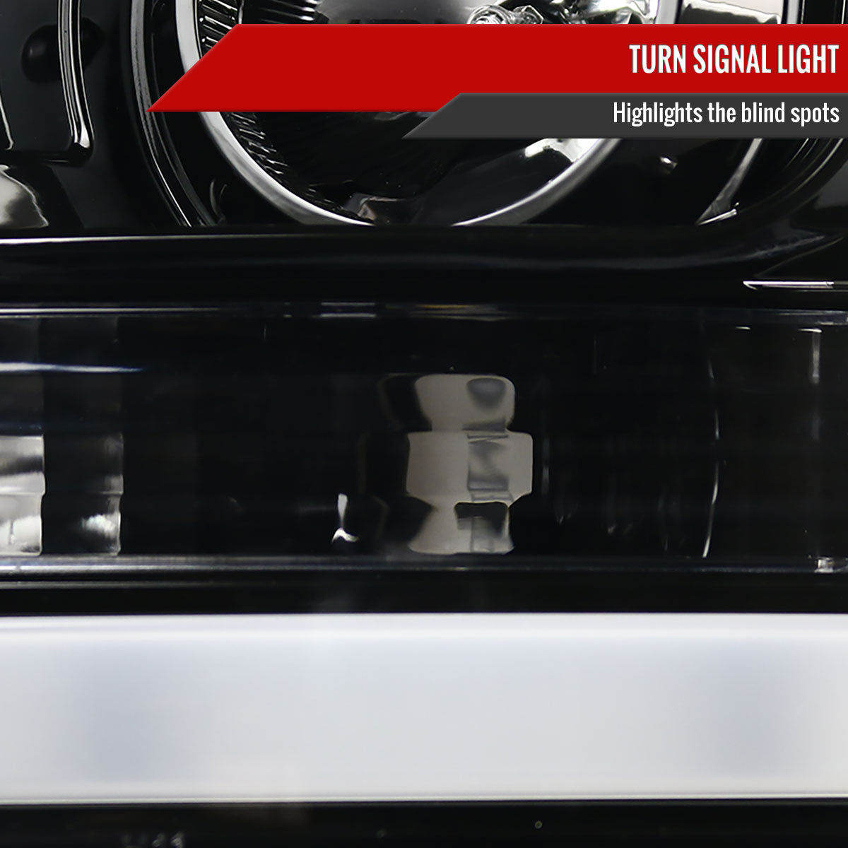 2011-2016 F-250/F-350/F-450/F-550 LED C-Bar Projector Headlights (Jet Black Housing/Clear Lens)