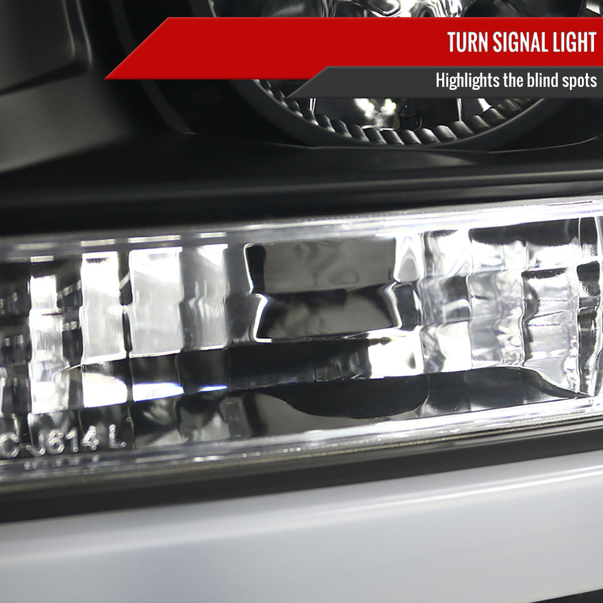 2011-2016 F-250/F-350/F-450/F-550 Super Duty LED C-Bar Projector Headlights (Matte Black Housing/Clear Lens)
