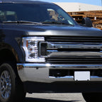 2017-2019 Ford F-250 F-350 F-450 F-550 Switchback LED C-Bar Projector Headlights (Chrome Housing/Clear Lens)