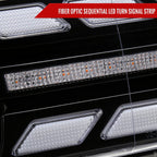 2007-2014 Toyota FJ Cruiser Switchback Sequential Turn Signal Animated LED Bar Projector Headlights (Matte Black Housing/Clear Lens)