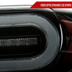 2007-2014 Toyota FJ Cruiser Switchback Sequential Turn Signal Animated LED Bar Projector Headlights (Matte Black Housing/Smoked Lens)