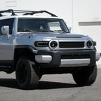 2007-2014 Toyota FJ Cruiser Switchback Sequential Turn Signal Animated LED Bar Projector Headlights (Matte Black Housing/Smoked Lens)
