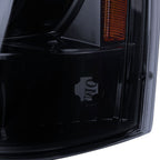 1993-1996 Jeep Grand Cherokee V2 Dual Halo Projector Headlights (Glossy Black Housing/Smoked Lens)