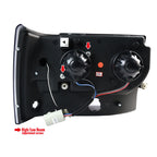 1993-1996 Jeep Grand Cherokee V2 Dual Halo Projector Headlights (Glossy Black Housing/Smoked Lens)