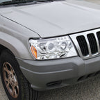 1999-2004 Jeep Grand Cherokee Dual Halo Projector Headlights (Chrome Housing/Clear Lens)