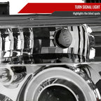 2005-2007 Nissan Pathfinder/ 2005-2008 Frontier Dual Halo Projector Headlights (Chrome Housing/Clear Lens)