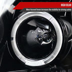 2005-2007 Nissan Pathfinder/ 2005-2008 Frontier Dual Halo Projector Headlights (Jet Black Housing/Clear Lens)