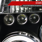 2005-2007 Nissan Pathfinder/ 2005-2008 Frontier Dual Halo Projector Headlights (Matte Black Housing/Clear Lens)