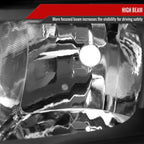2006-2008 Honda Pilot Projector Style Headlights (Matte Black Housing/Clear Lens)