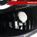 2002-2005 Dodge RAM 1500/ 2003-2005 RAM 2500 3500 Dual Halo Projector Headlights (Jet Black Housing/Clear Lens)