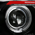 2002-2005 Dodge RAM 1500/ 2003-2005 RAM 2500 3500 Dual Halo Projector Headlights (Matte Black Housing/Clear Lens)