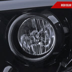 2006-2008 Dodge RAM 1500/ 2006-2009 2500 3500 Switchback LED C-Bar Projector Headlights (Glossy Black Housing/Smoked Lens)