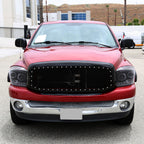 2006-2008 Dodge RAM 1500/ 2006-2009 RAM 2500 3500 Dual Halo Projector Headlights (Glossy Black Housing/Smoked Lens)