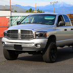 2006-2008 Dodge RAM 1500 / 2006-2009 RAM 2500 3500 Projector Headlights with Switchback LED Strips, Sequential Turn Signals, DRL & Startup Animation (Black Housing / Clear Lens)