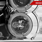 2009-2018 Dodge RAM 1500 / 2019-2021 RAM Classic / 2010-2018 RAM 2500 3500 Dual Halo Projector Headlights (Chrome Housing/Clear Lens)
