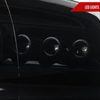 2009-2018 Dodge RAM 1500 / 2019-2021 RAM Classic / 2010-2018 RAM 2500 3500 Dual Halo Projector Headlights (Jet Black Housing/Clear Lens)
