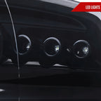 2009-2018 Dodge RAM 1500 / 2019-2021 RAM Classic / 2010-2018 RAM 2500 3500 Dual Halo Projector Headlights (Glossy Black Housing/Smoked Lens)