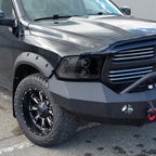 2009-2018 Dodge RAM 1500 / 2019-2021 RAM Classic / 2010-2018 RAM 2500 3500 Dual Halo Projector Headlights (Glossy Black Housing/Smoked Lens)