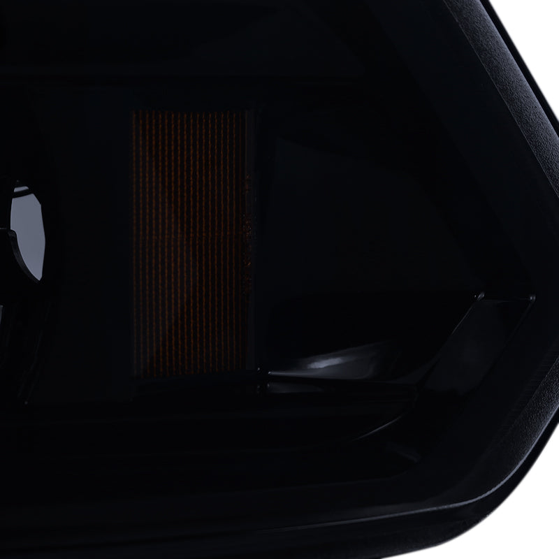 2009-2018 Dodge RAM 1500 / 2019-2021 RAM Classic / 2010-2018 RAM 2500 3500 Dual Halo Projector Headlights (Glossy Black Housing/Smoked Lens) - V2
