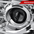 2009-2018 Dodge RAM 1500 / 2019-2021 RAM Classic / 2010-2018 RAM 2500 3500 Switchback Sequential LED Bar Projector Headlights (Chrome Housing/Clear Lens)