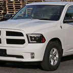 2009-2018 Dodge RAM 1500 / 2019-2021 RAM Classic/ 2010-2018 RAM 2500 3500 Switchback Sequential LED C-Bar Projector Headlights (Matte Black Housing/Clear Lens)