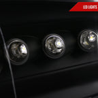 2009-2018 Dodge RAM 1500 / 2019-2021 RAM Classic / 2010-2018 RAM 2500 3500 Dual Halo Projector Headlights (Matte Black Housing/Clear Lens)