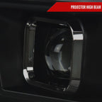 2009-2018 Dodge RAM 1500  / 2019-2021 RAM Classic / 2010-2018 RAM 2500 3500 Switchback Sequential Projector Headlights (Matte Black Housing/Smoked Lens)