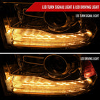 2013-2018 Ram 1500 2500 3500 LED Bar Projector Headlights (Chrome Housing / Clear Lens)