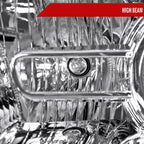 2013-2018 Ram 1500 2500 3500 Switchback Sequential LED Bar Signal Projector Headlights (Chrome Housing / Clear Lens)