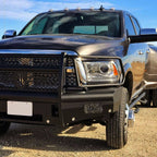 2013-2018 Ram 1500 2500 3500 Switchback Sequential LED Bar Signal Projector Headlights (Chrome Housing / Clear Lens)