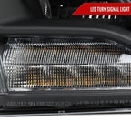 2013-2018 Ram 1500 2500 3500 LED Bar Projector Headlights (Matte Black Housing / Clear Lens)