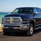 2013-2018 Ram 1500 2500 3500 LED Bar Projector Headlights (Matte Black Housing / Clear Lens)