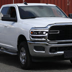 2019-2024 Dodge RAM 2500/3500/4500/5500 LED Tube Projector Headlights (Jet Black Housing/Clear Lens)