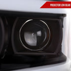2019-2024 Dodge RAM 2500/3500/4500/5500 LED Tube Projector Headlights (Matte Black Housing/Clear Lens)
