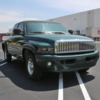 1994-2001 Dodge RAM 1500 2500 3500 Projector Headlights w/ SMD LED Light Strip (Chrome Housing/Smoked Lens)