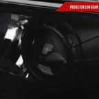 1994-2001 Dodge RAM 1500/ 1994-2002 RAM 2500 3500 Projector Headlights w/ SMD LED Light Strip (Black Housing/Smoked Lens)