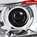 2007-2013 GMC Sierra 1500 / 2007-2014 Sierra 1500HD 2500HD 3500HD / 2009-2013 Sierra 1500 Hybrid LED C-Bar Projector Headlights (Chrome Housing/Clear Lens)