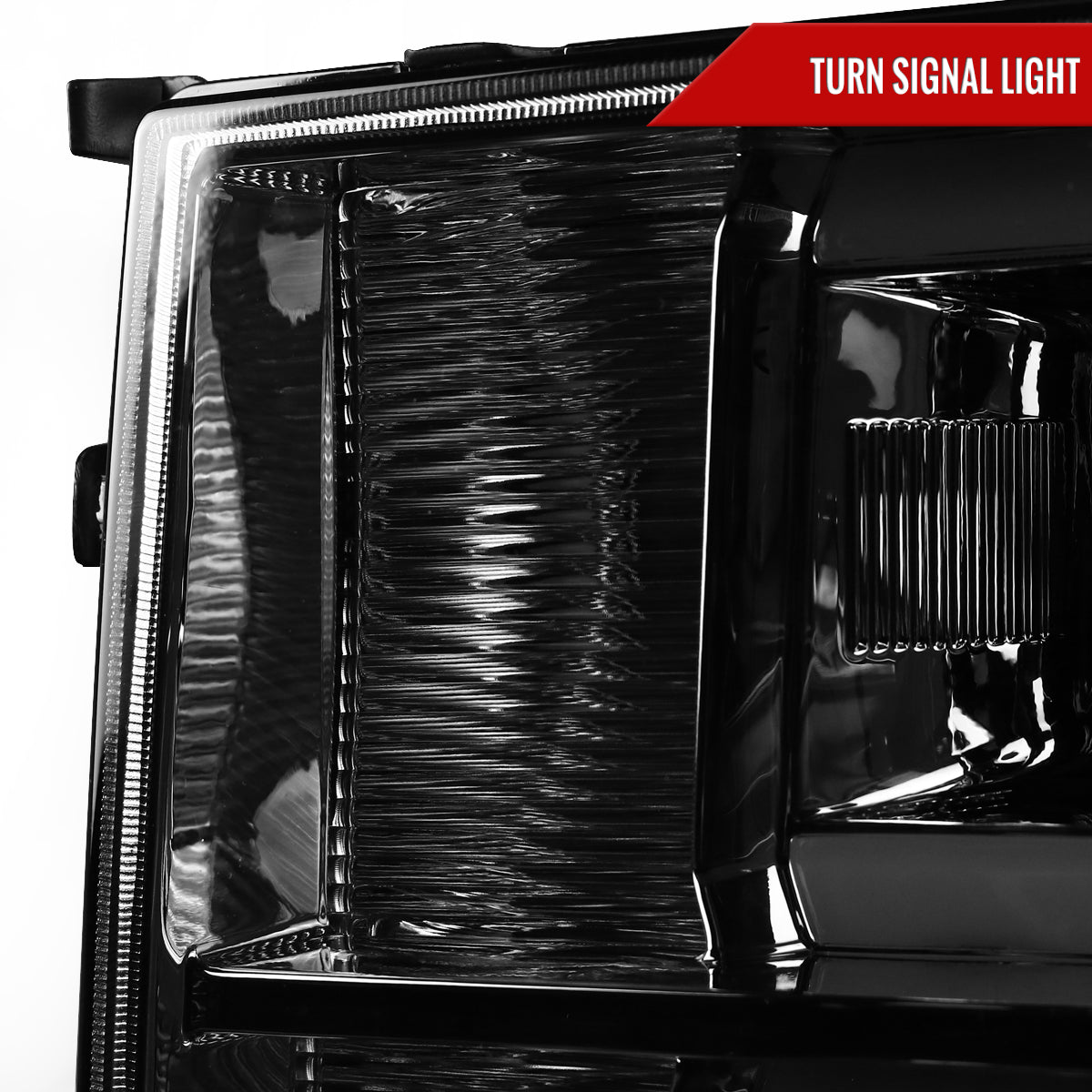 2007-2013 GMC Sierra 1500/2007-2014 Sierra Denali Dual LED C-Bar Projector Headlights (Chrome Housing/Smoked Lens)