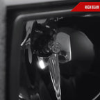 2007-2013 GMC Sierra 1500 / 2007-2014 Sierra 1500HD 2500HD 3500HD / 2009-2013 Sierra 1500 Hybrid LED C-Bar Projector Headlights (Matte Black Housing/Clear Lens)